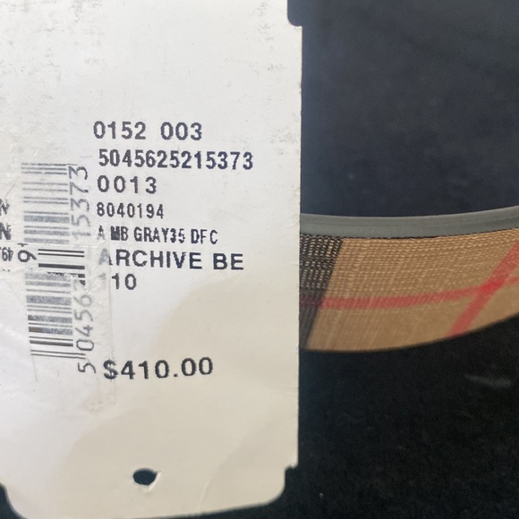 Burberry Vintage Check Leather Belt - Picture 6 of 7